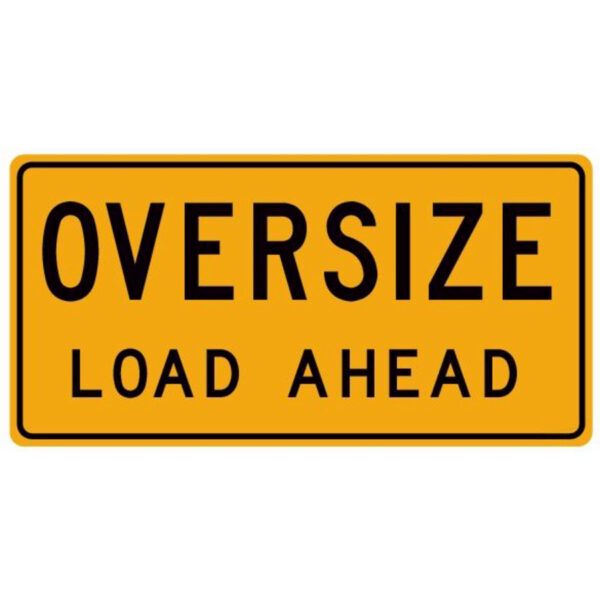 Oversize Load Ahead Banner 1200 x 600mm