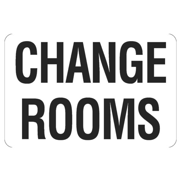 Change Rooms Sign - Poly - 300 x 225