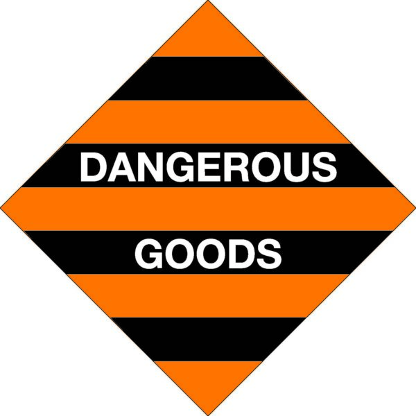 D.G.S. Dangerous Goods - Sign - Self Adhesive - 250 x 250