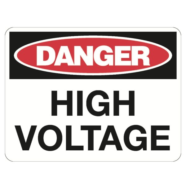 Danger High Voltage Poly 300 x 225