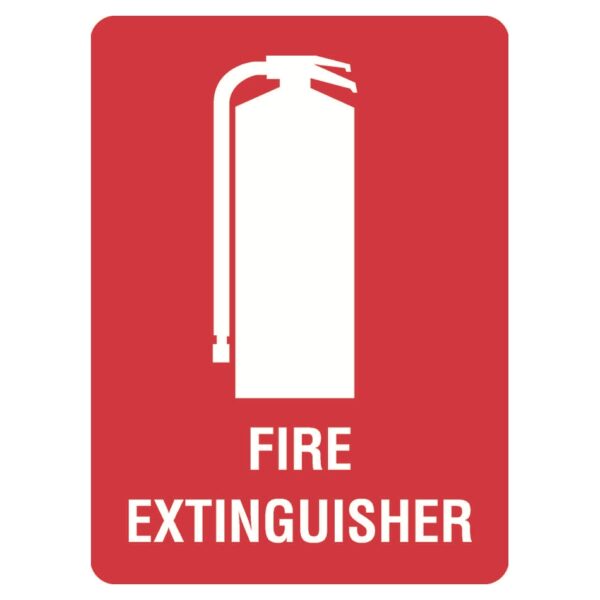 Fire Extinguisher Self Adhesive 150 x 50