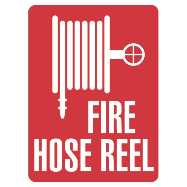 Fire Hose Reel Sign - Metal - 600 x 450