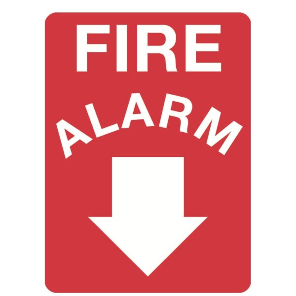 Fire Alarm Sign - Metal - 600 x 450