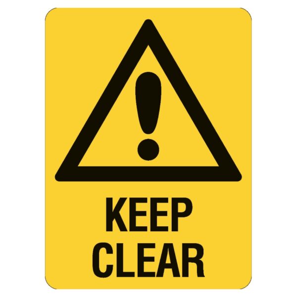 Keep Clear Sign Poly 300 x 225