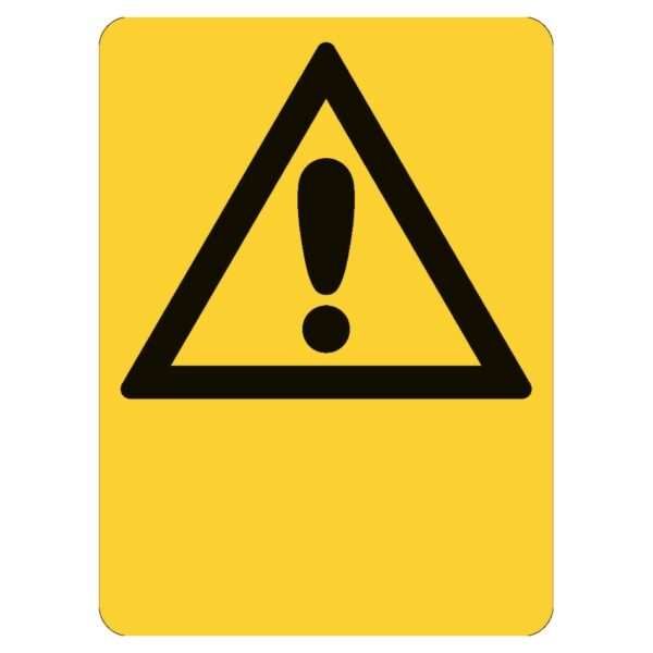 Warning Picto Blank Sign - Poly - 600 x 450