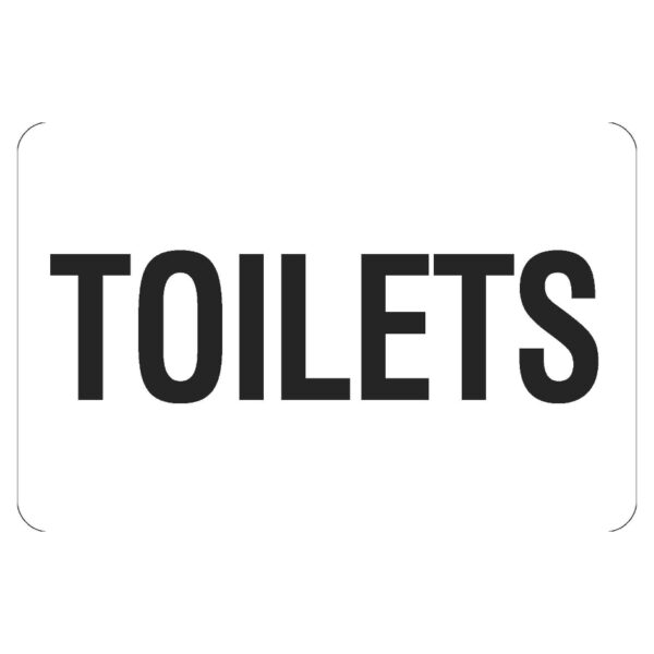 Toilets Sign - Poly 600 x 450