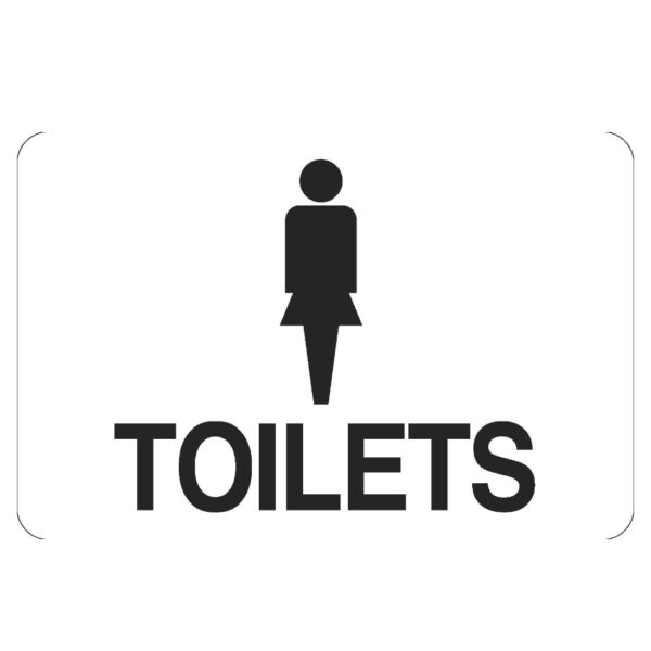 Female Toilets Sign - Poly - 300 x 225