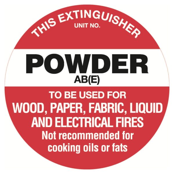 Fire Extinguisher Identification AB(E) Sign - Poly - 150 x 150