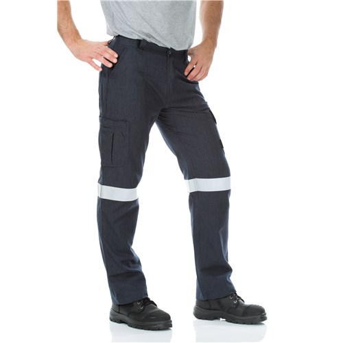 Workit - Pyrovatex FR Treated Hi Vis Taped - Navy