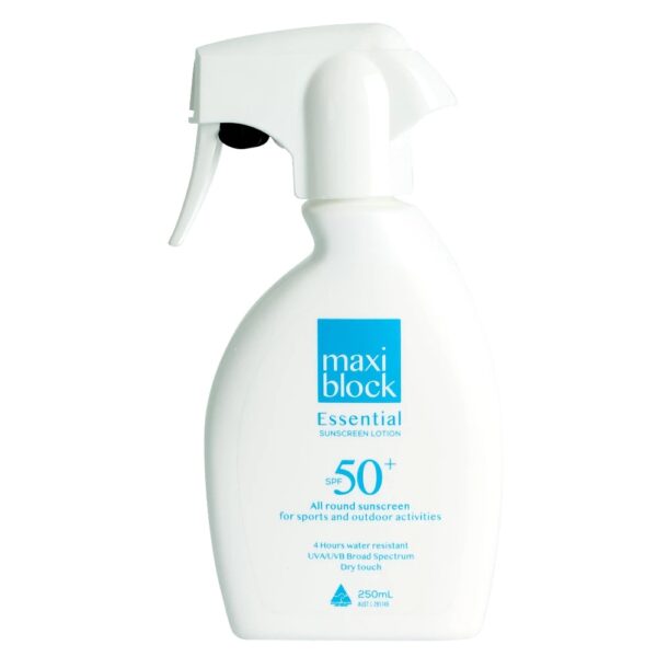 Maxiblock Essential Dry Touch Sunscreen - SPF50+ 250mL Trigger Spray
