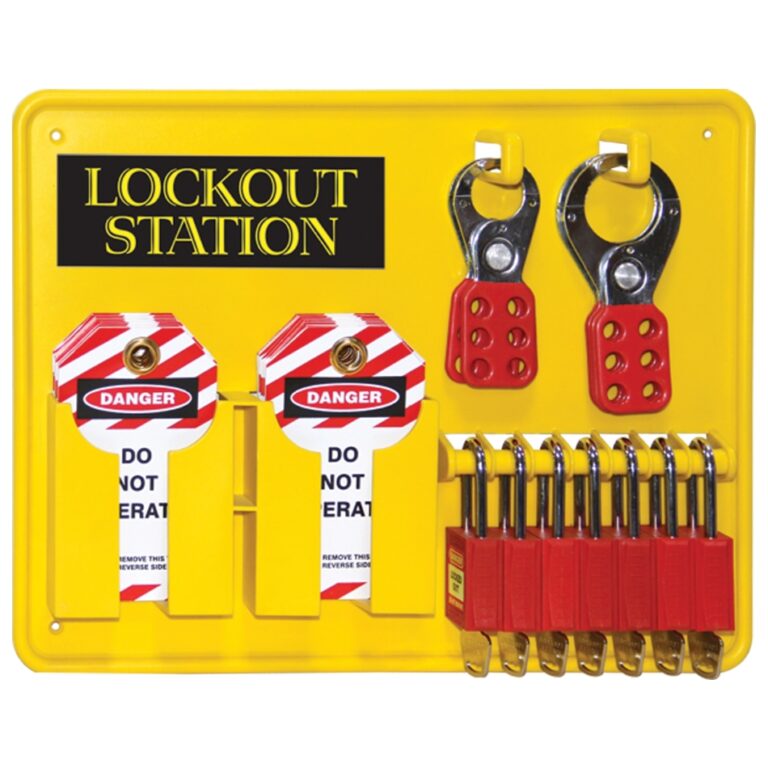 One Piece Open Lockout Station 7 Padlocks Site Ware Direct