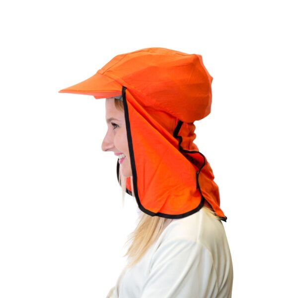 Gobi Over Hat Cotton Hard Hat Cover - Orange