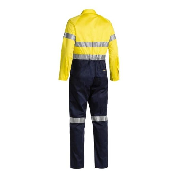 Bisley - Taped Hi Vis Lightweight Coverall - Yellow/Navy