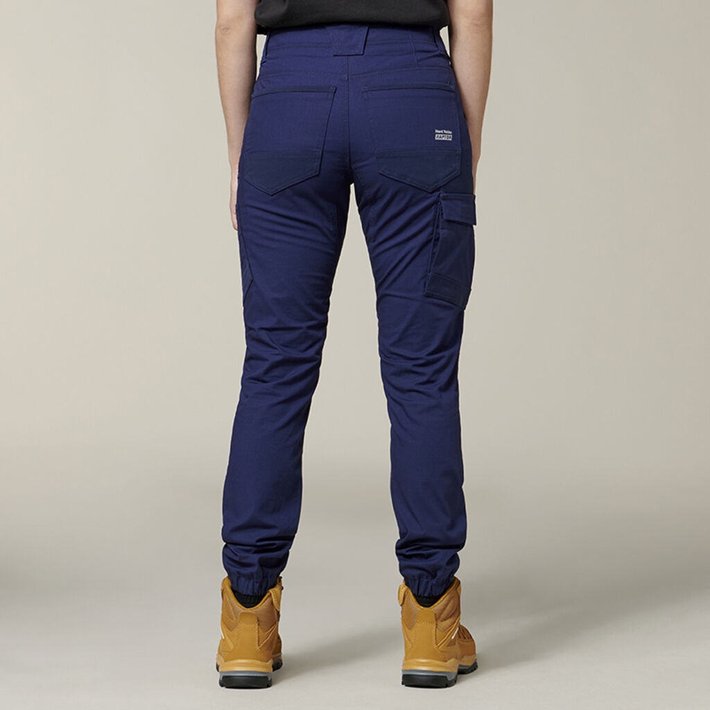Hard Yakka - Womens Raptor Cuffed Cotton Cargo Pant - Navy - Site Ware ...