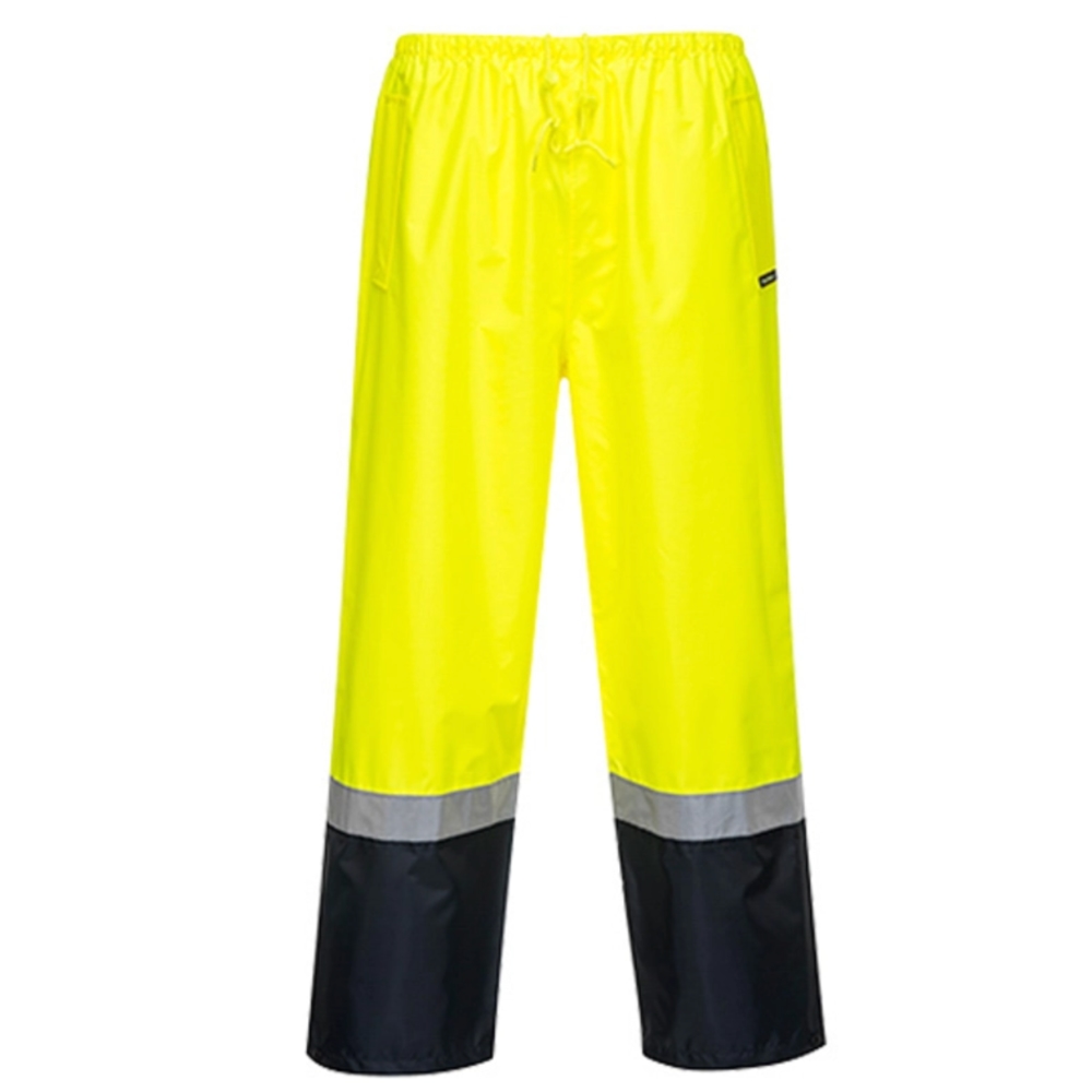 Taped Hi Vis Waterproof Work Pants Yellow/Navy Site Ware Direct