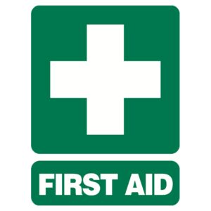 First Aid Sign - Metal - 600 x 450