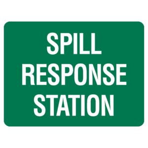 Spill Response Station Sign - Self Adhesive - 300 x 225