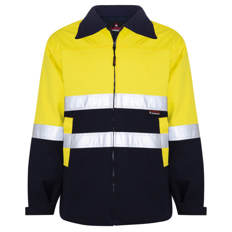 DNC Hi-vis 1/2 Zip Flame Retardant PPE/HRC2 Day/Night Jumper 3424