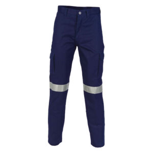 DNC - Taped Cotton Drill Cargo Pants - Navy