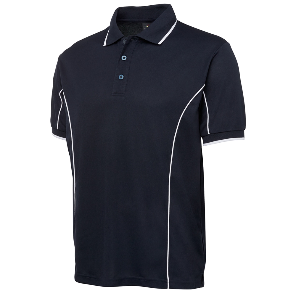 JB's Podium Piping Polo Shirt - Navy/White JB's Podium Piping Polo Shirt - Navy/White - Image 2