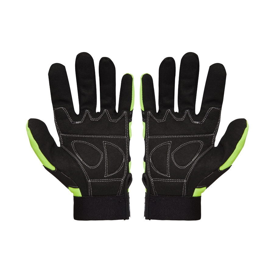 Spartan - Anti-Vibration Mechanics Gloves - Hi Vis Yellow Spartan - Anti-Vibration Mechanics Gloves - Hi Vis Yellow - Image 3
